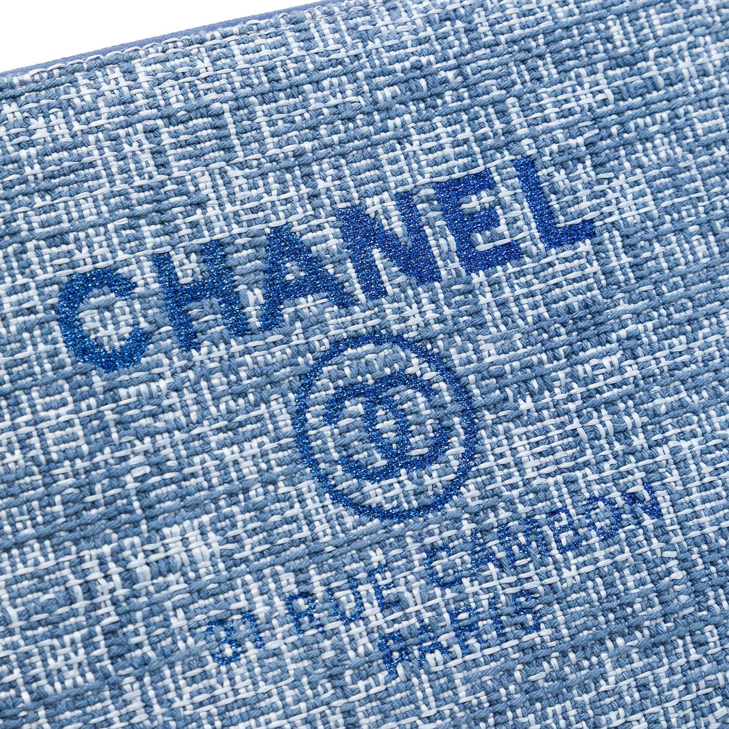 Chanel Medium Tweed Deauville O Case Clutch