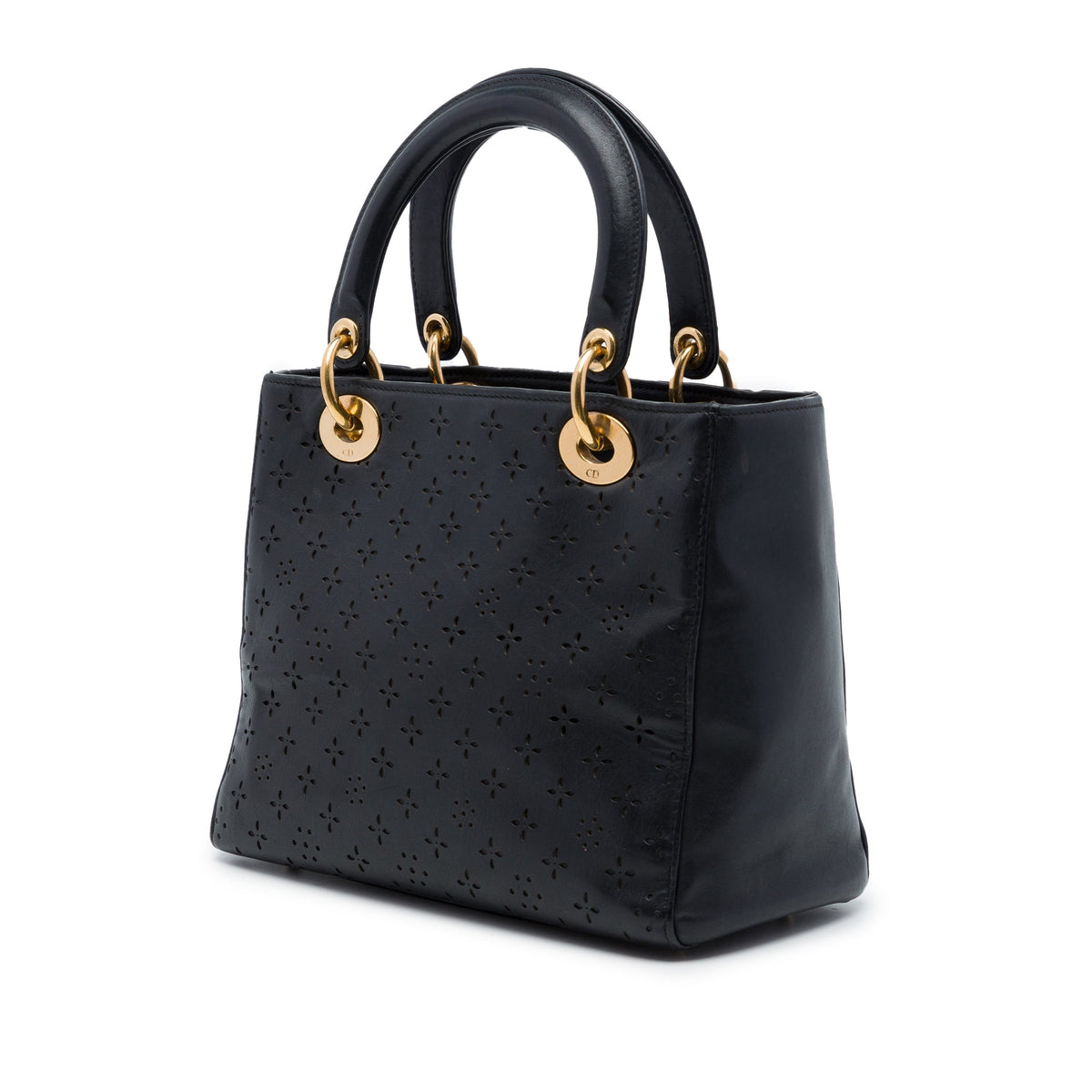 Dior Medium Perforated Calfskin Flower Lady Dior