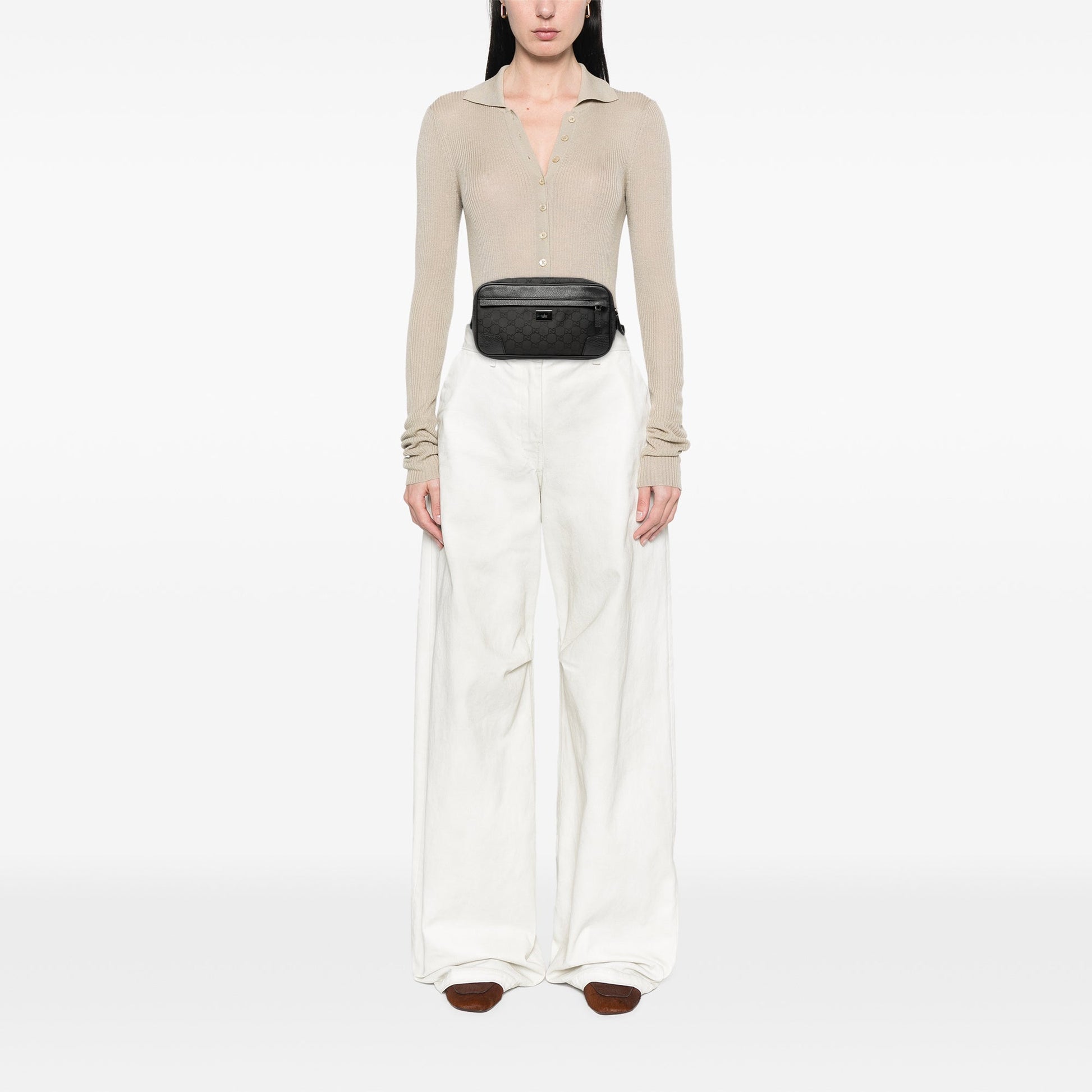 Gucci GG Nylon Waist Sling Bag