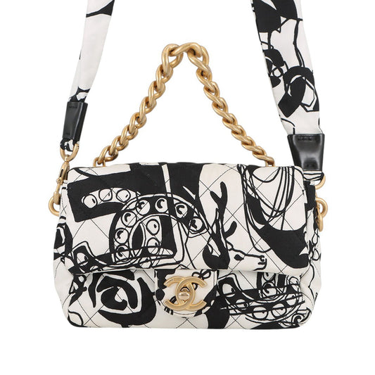 Chanel Mini Printed Canvas Deer Coco Flap