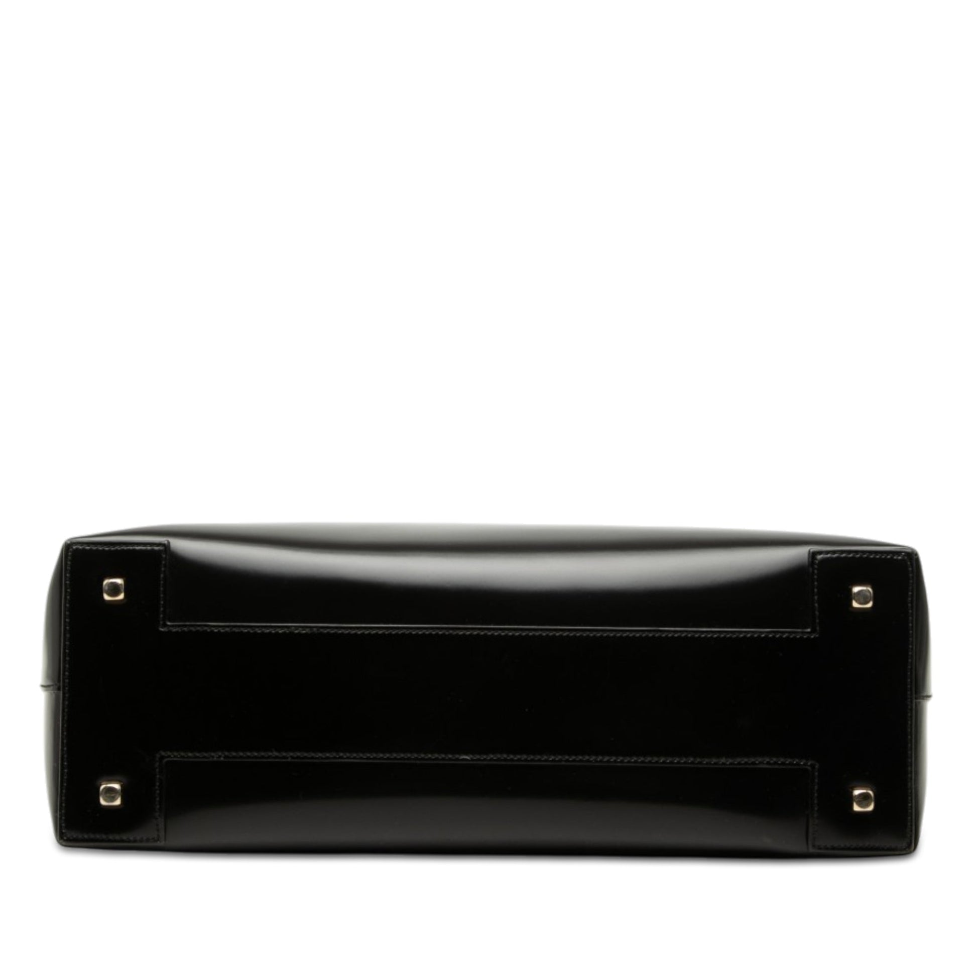 Ferragamo Patent Gancini Top Handle Satchel