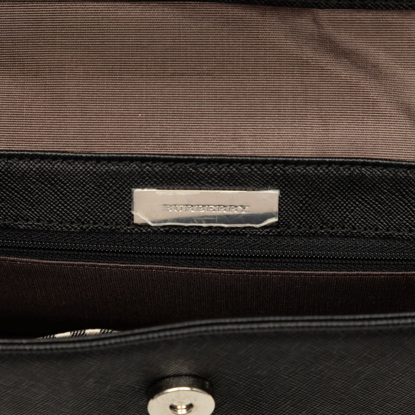 Burberry Leather Flap Shoulder Bag