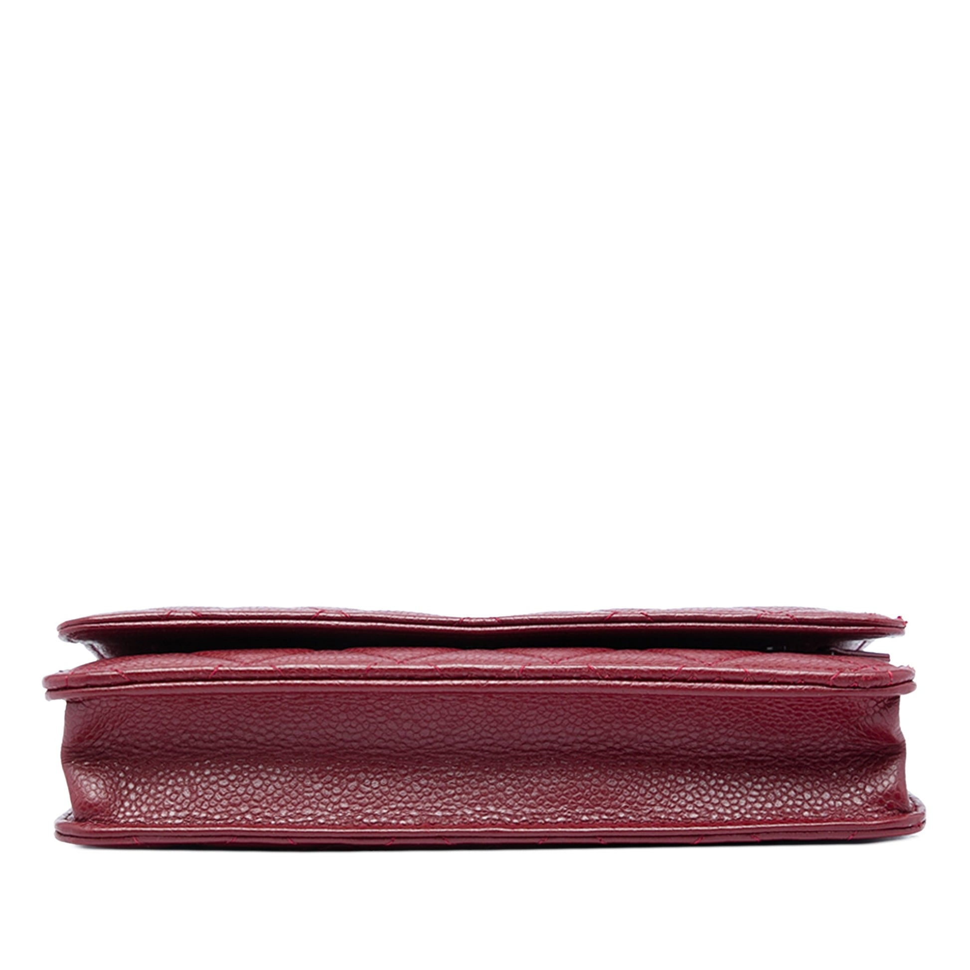 Chanel CC Quilted Caviar Wallet on Chain