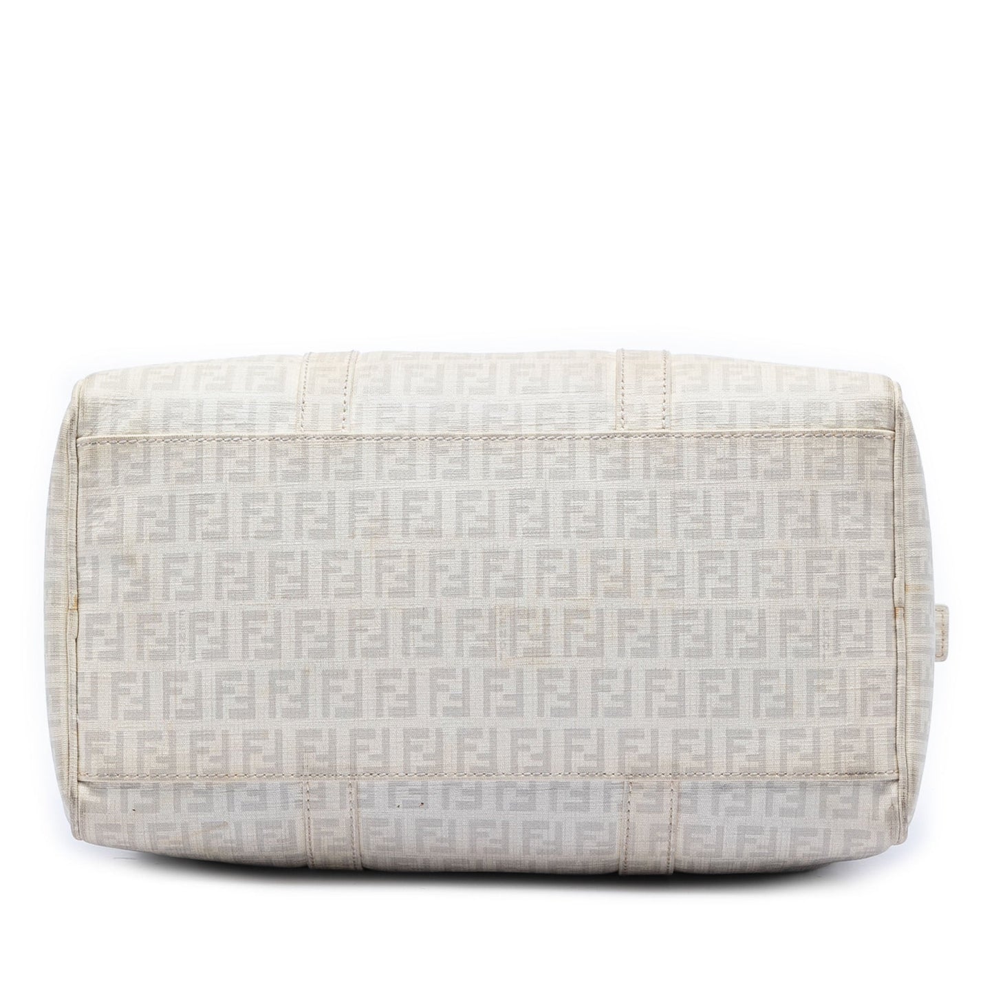 Fendi Zucchino Spalmati Forever Bauletto Boston Bag