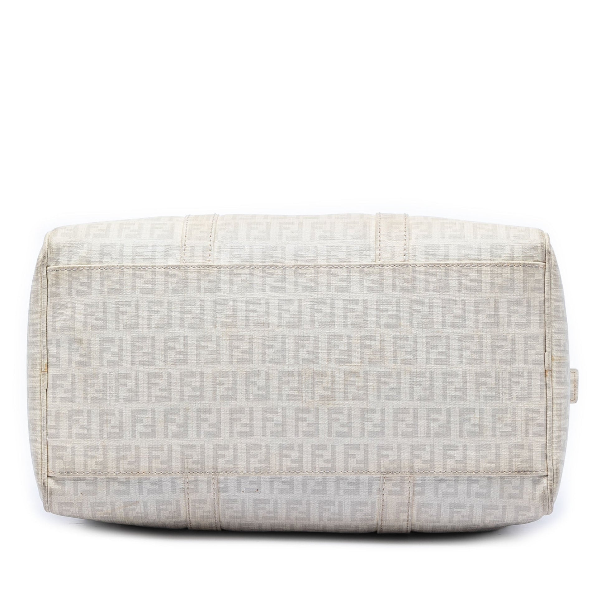 Fendi Zucchino Spalmati Forever Bauletto Boston Bag
