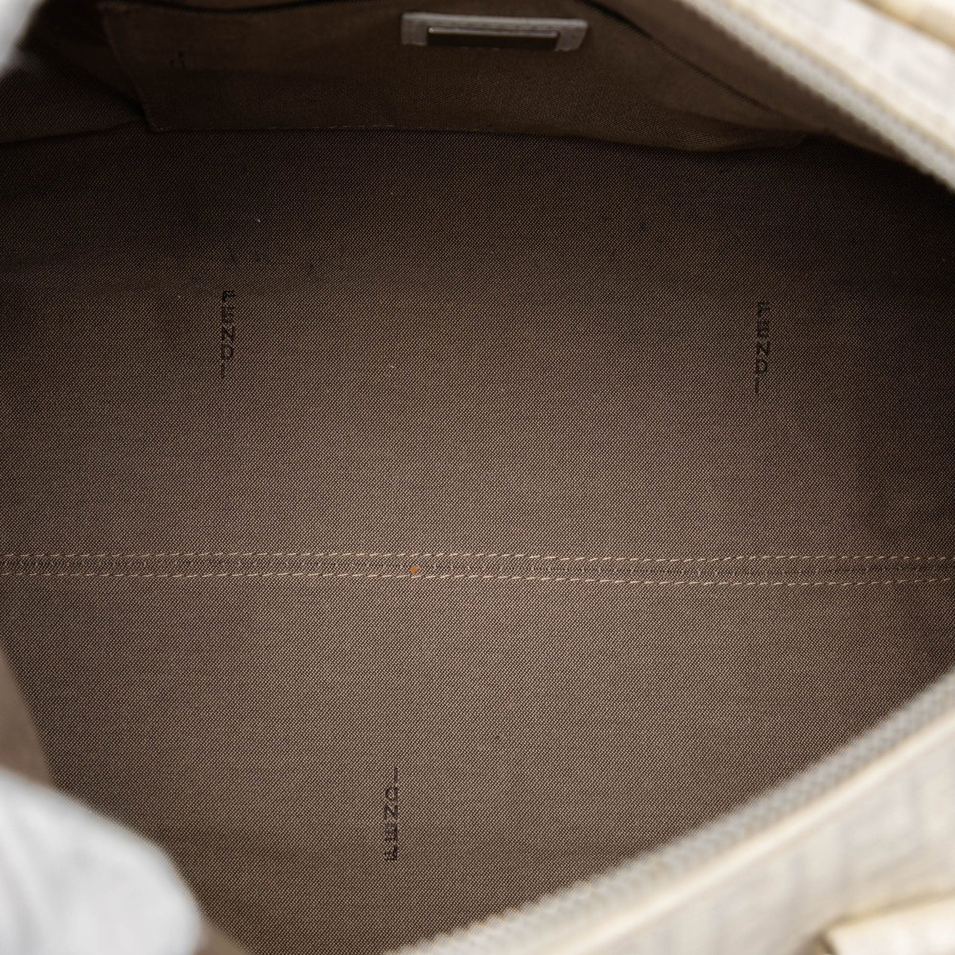 Fendi Zucchino Spalmati Forever Bauletto Boston Bag