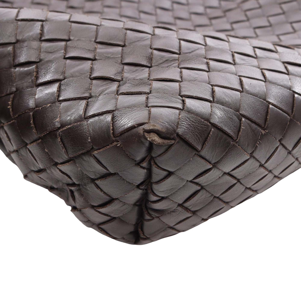 Bottega Veneta Nappa Intrecciato Flap Crossbody — Brown