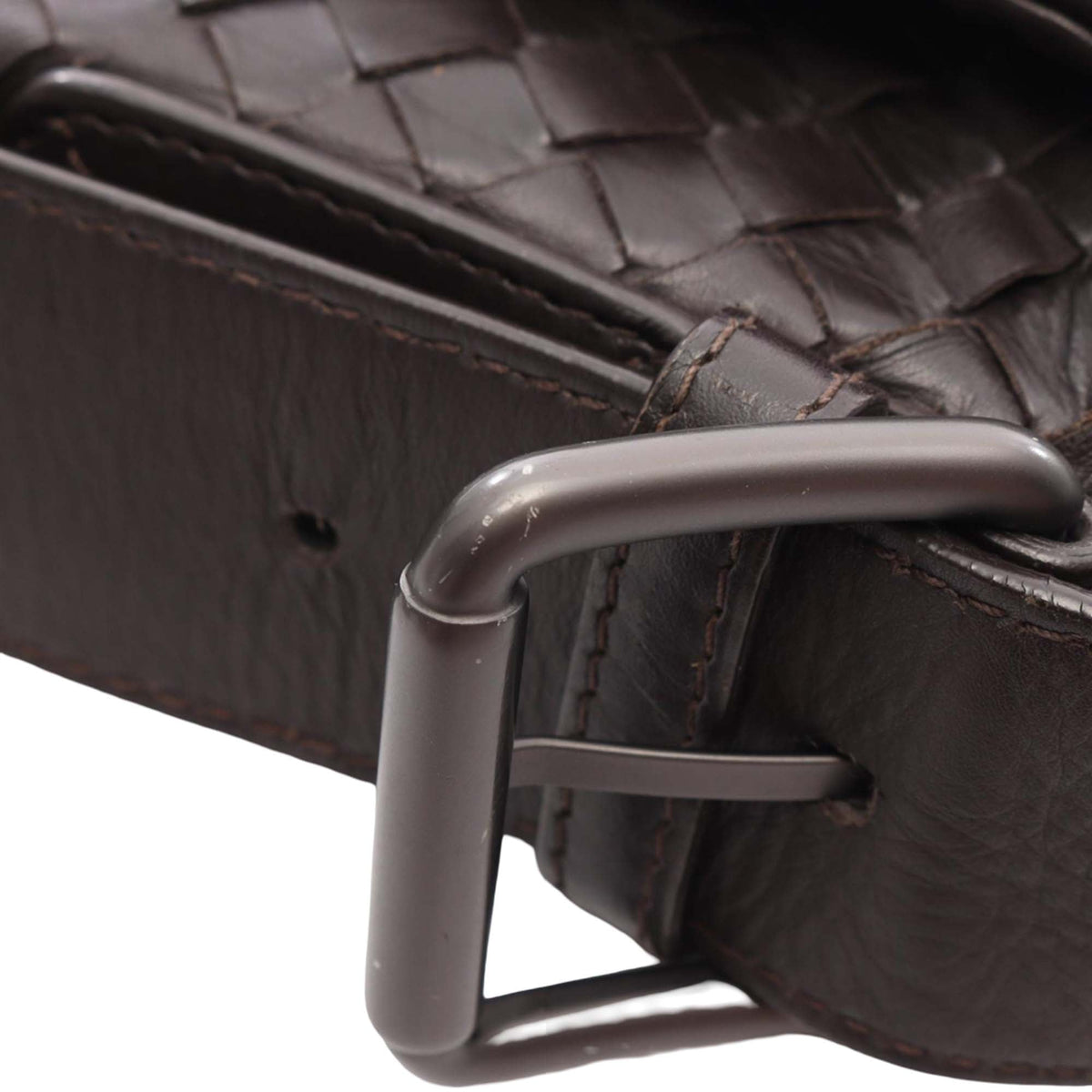Bottega Veneta Nappa Intrecciato Flap Crossbody — Brown
