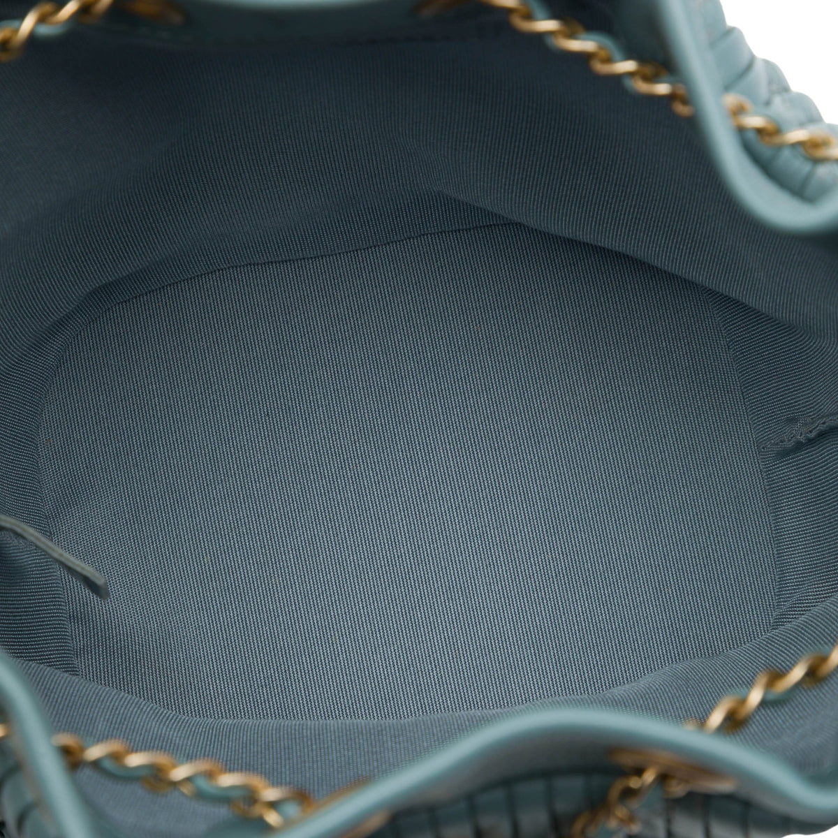 Chanel Small Crumpled Calfskin Coco Pleats Drawstring Bucket Bag