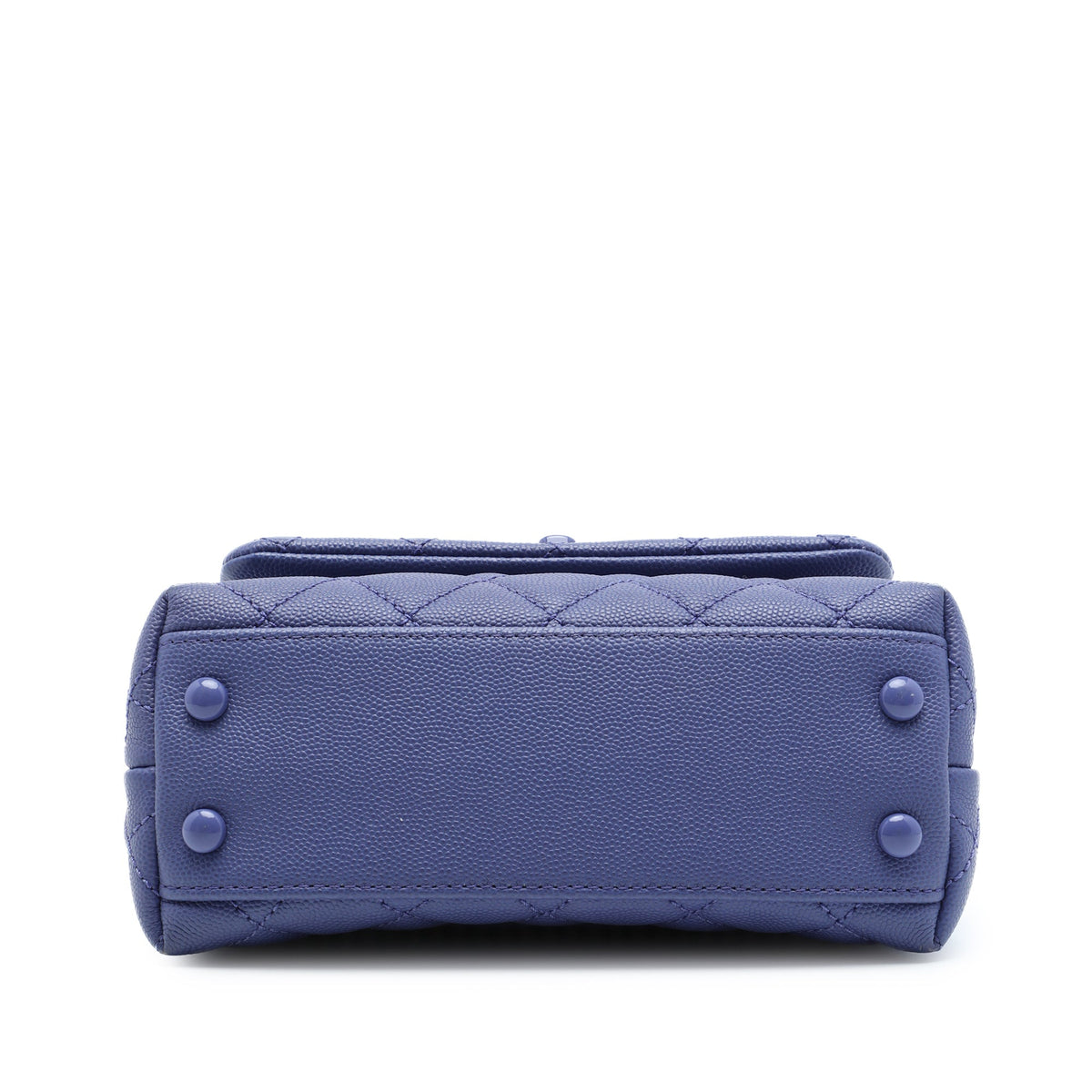 Chanel Extra Mini Quilted Caviar Incognito Coco Top Handle Bag