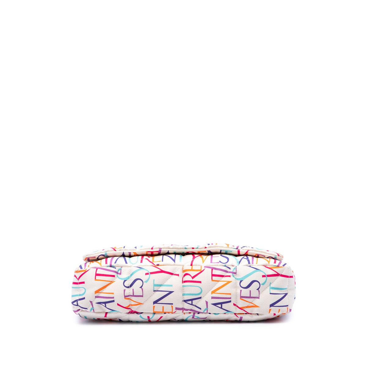 Saint Laurent Medium Silk Carre Rive Gauche Print Patchwork Jamie Shoulder Bag — Multi