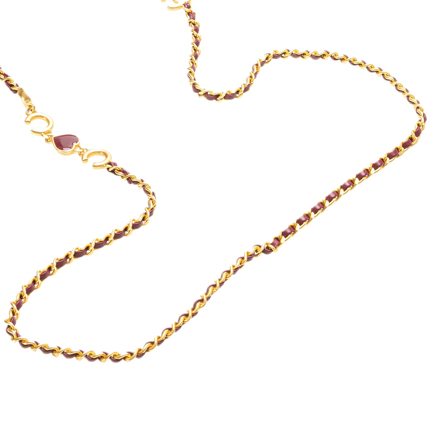Chanel Mini Square Lambskin Coco Heart Chain Flap