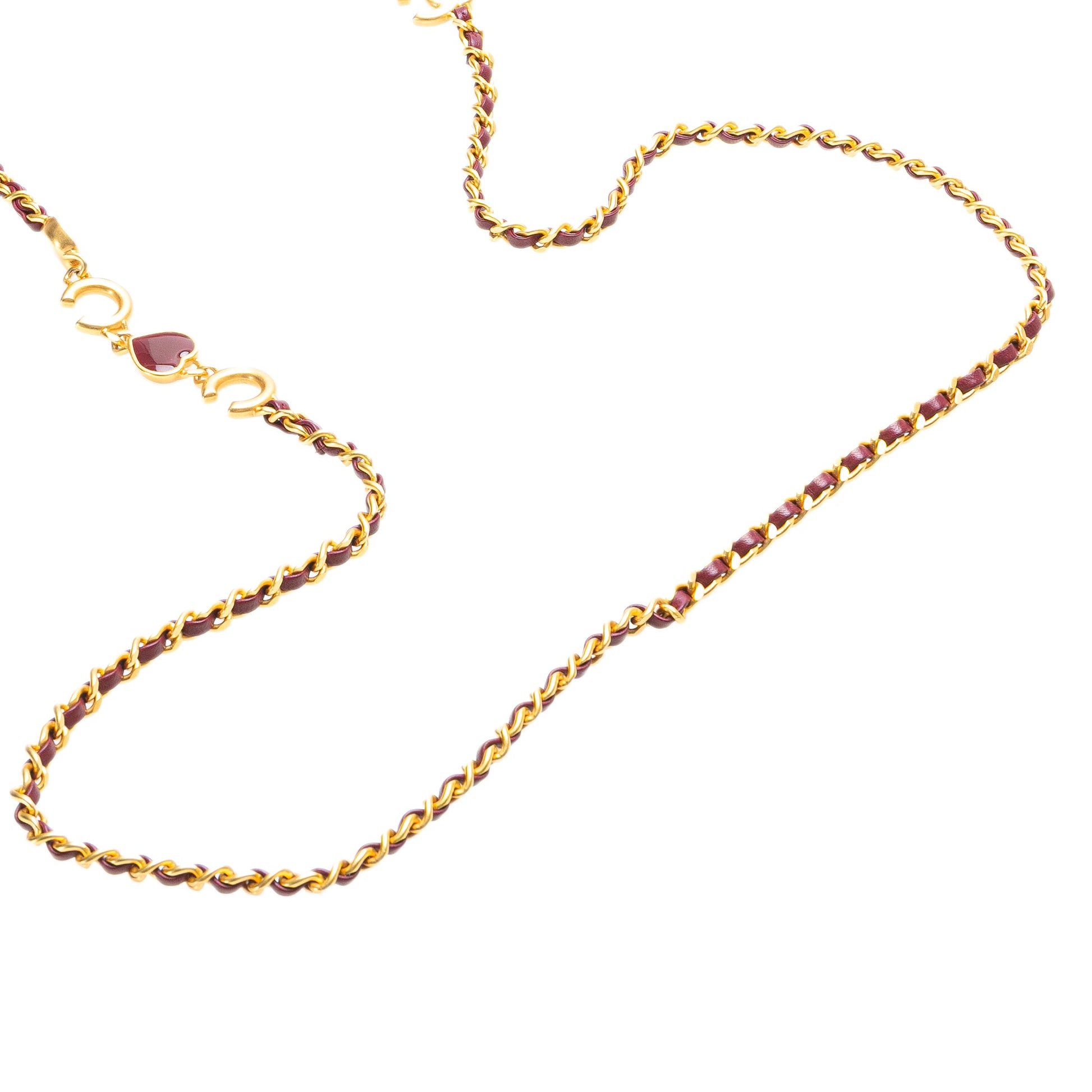 Chanel Mini Square Lambskin Coco Heart Chain Flap