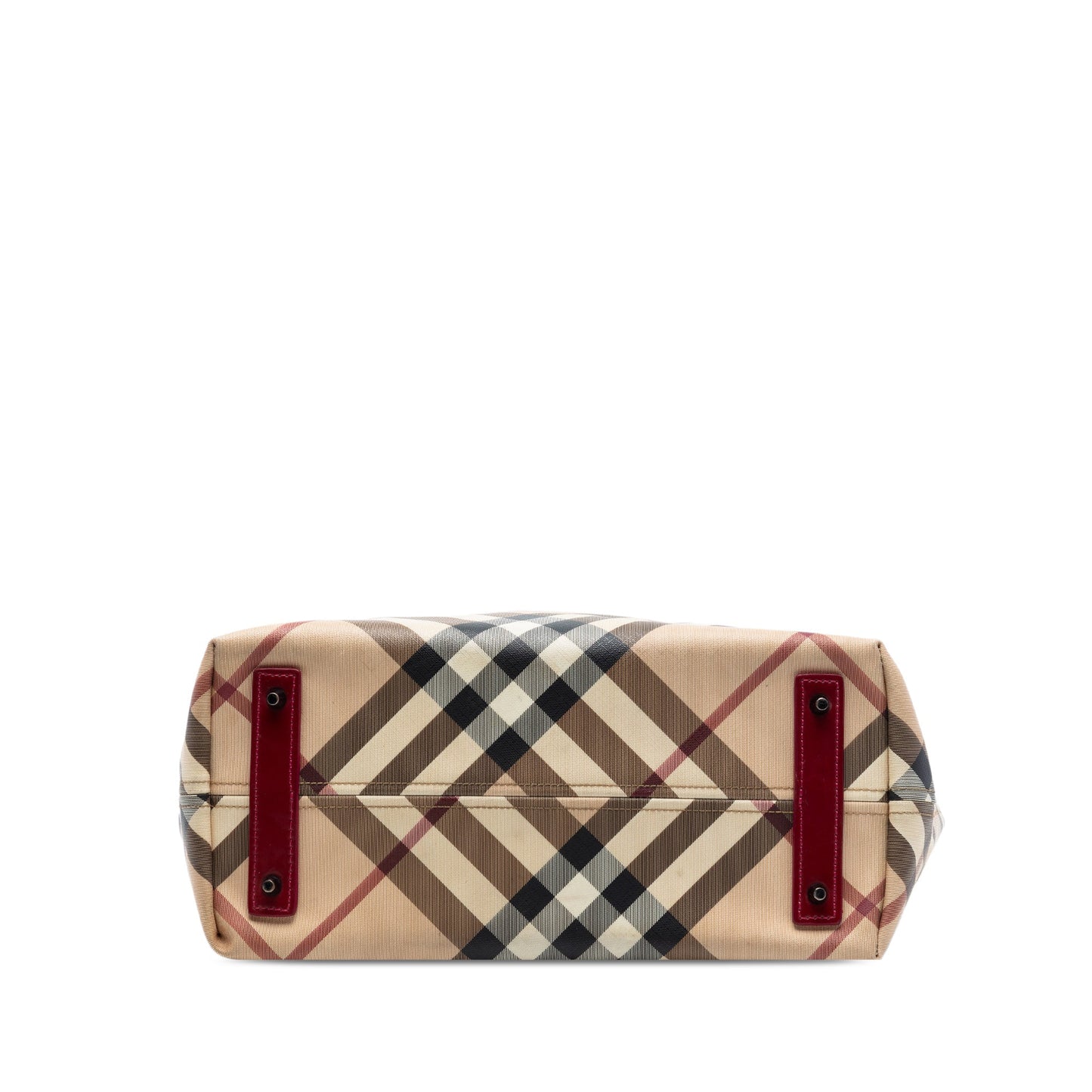 Burberry Supernova Check Coated Canvas Tote