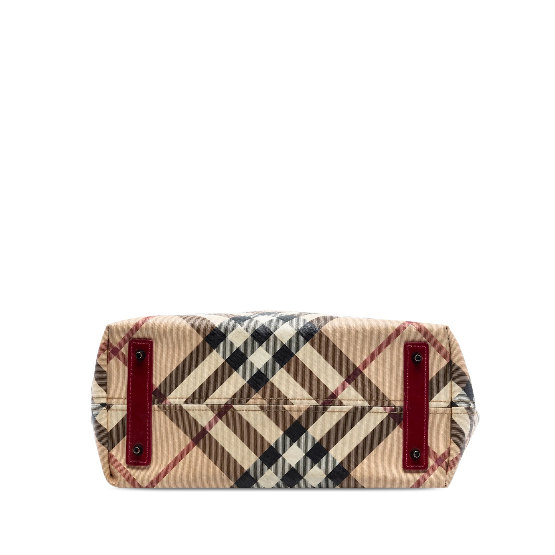 Burberry Supernova Check Coated Canvas Tote