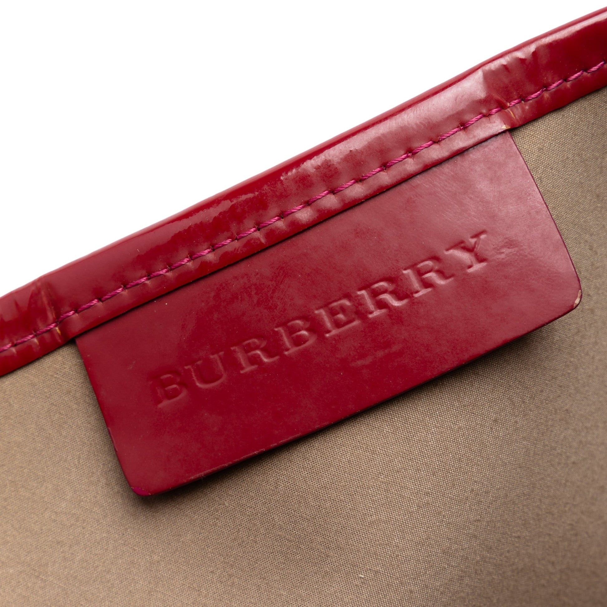Burberry Supernova Check Coated Canvas Tote