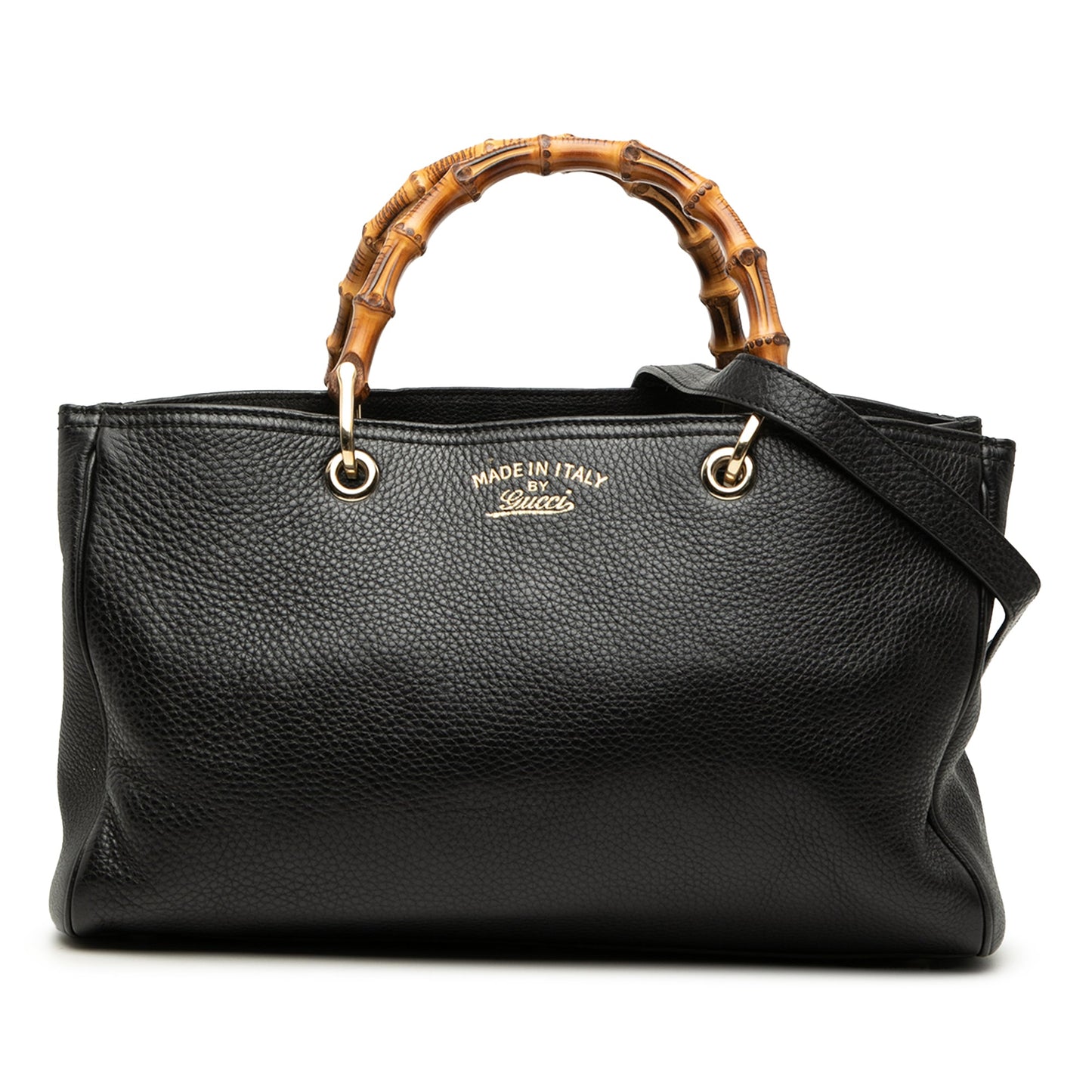 Gucci Medium Calfskin Bamboo Shopper Satchel