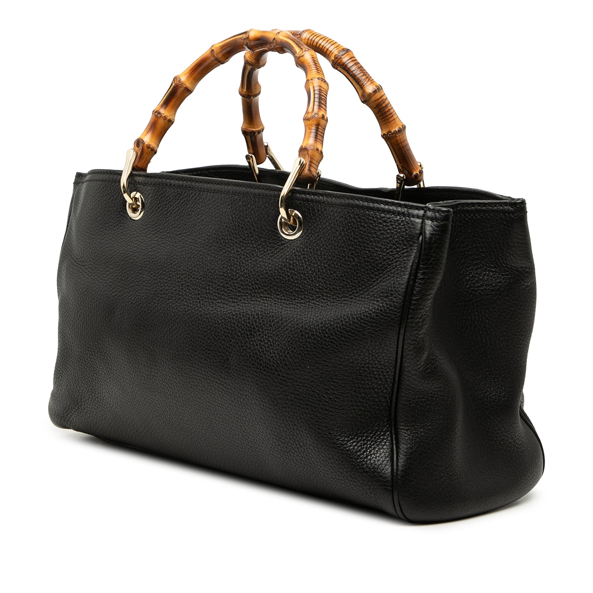 Gucci Medium Calfskin Bamboo Shopper Satchel