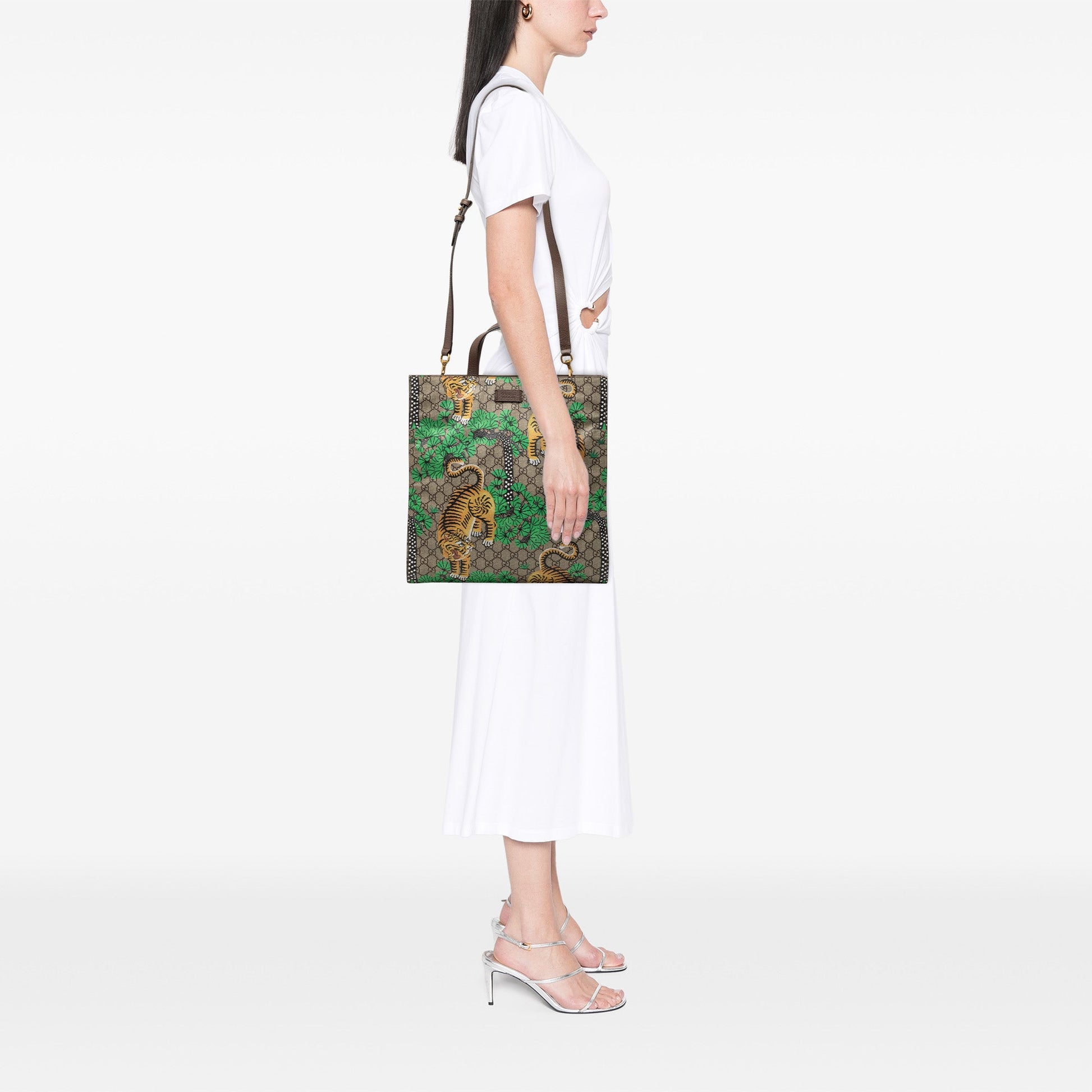 Gucci GG Supreme Bengal Convertible Tote