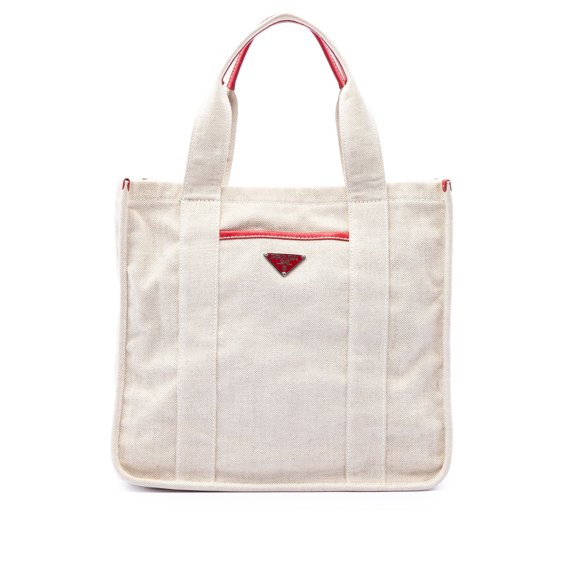 Prada Canvas Canapa Mistolino Shopping Tote