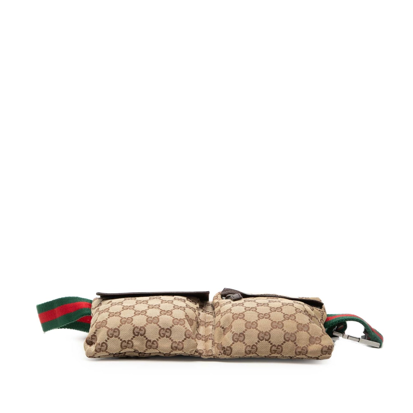 Gucci GG Canvas Web Double Pocket Belt Bag