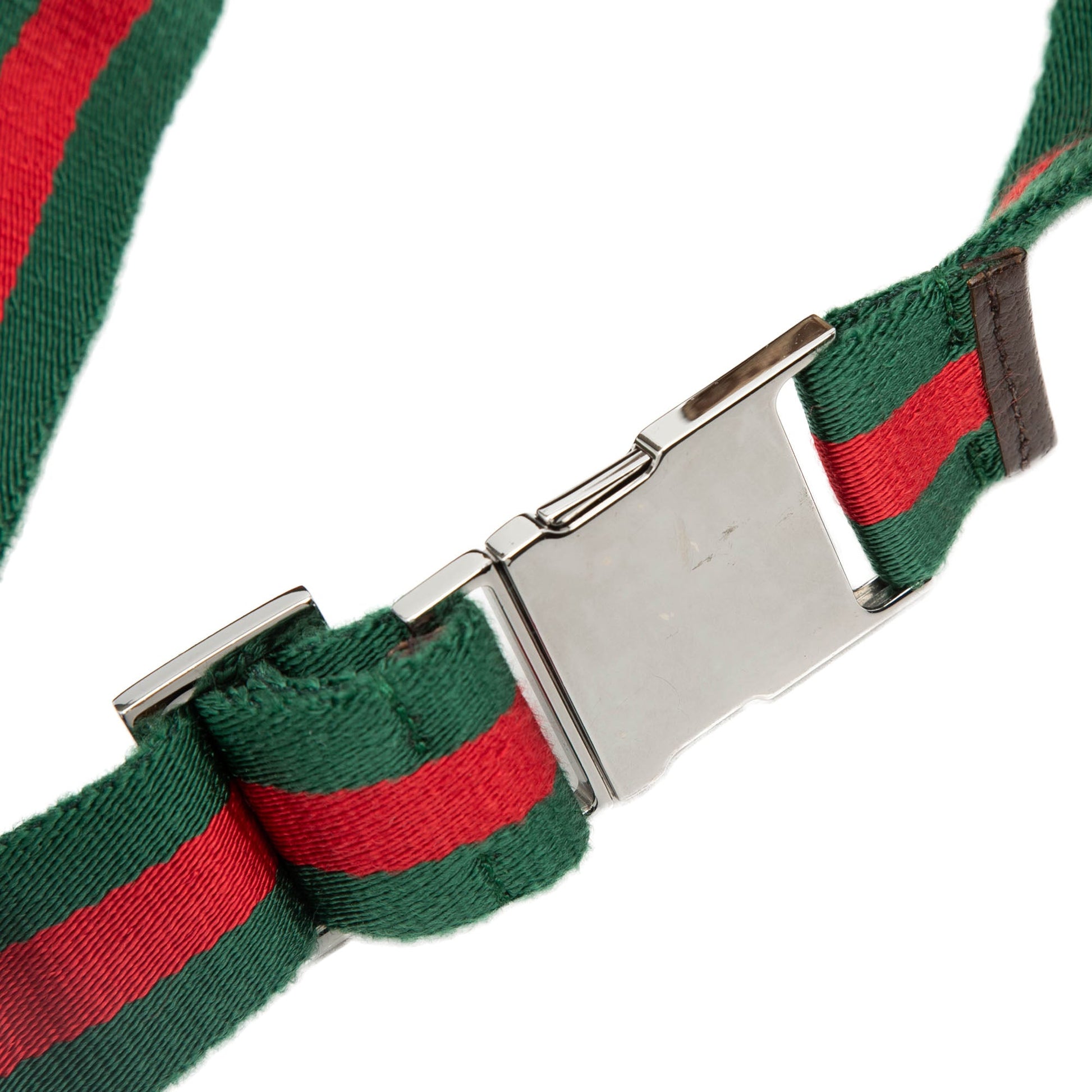 Gucci GG Canvas Web Double Pocket Belt Bag