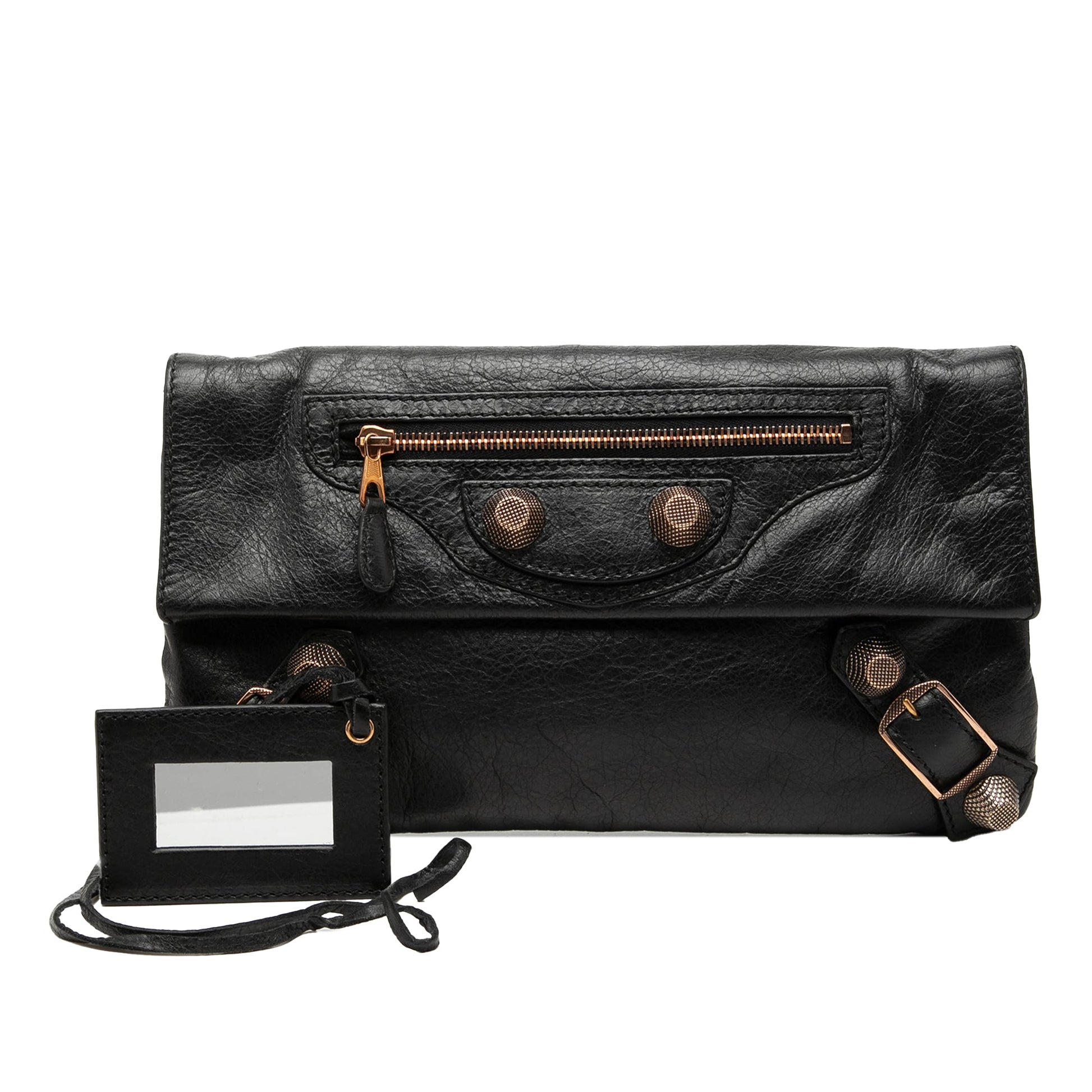 Balenciaga Lambskin Motocross Giant 21 Envelope Clutch