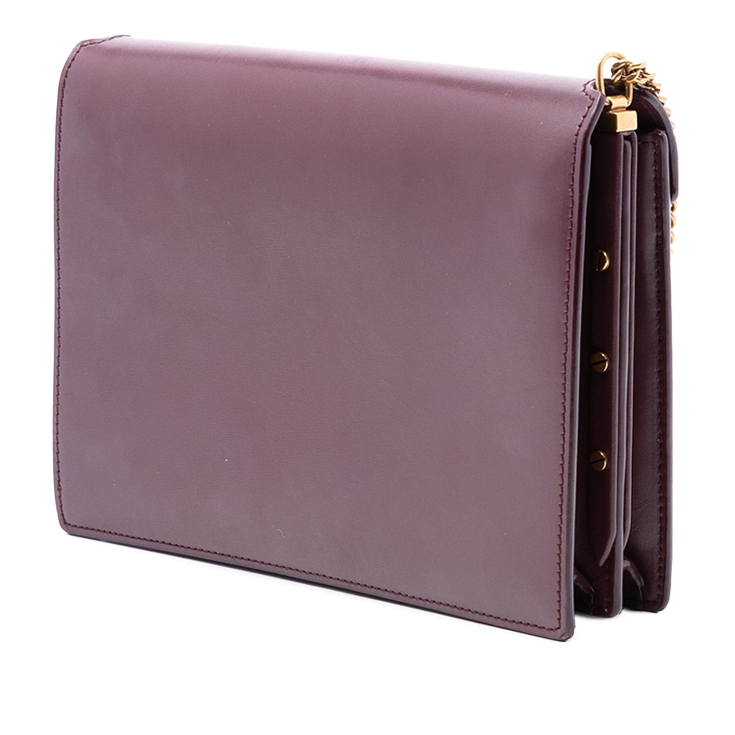 Saint Laurent Smooth Calfskin Monogram Cassandra Clasp Bag