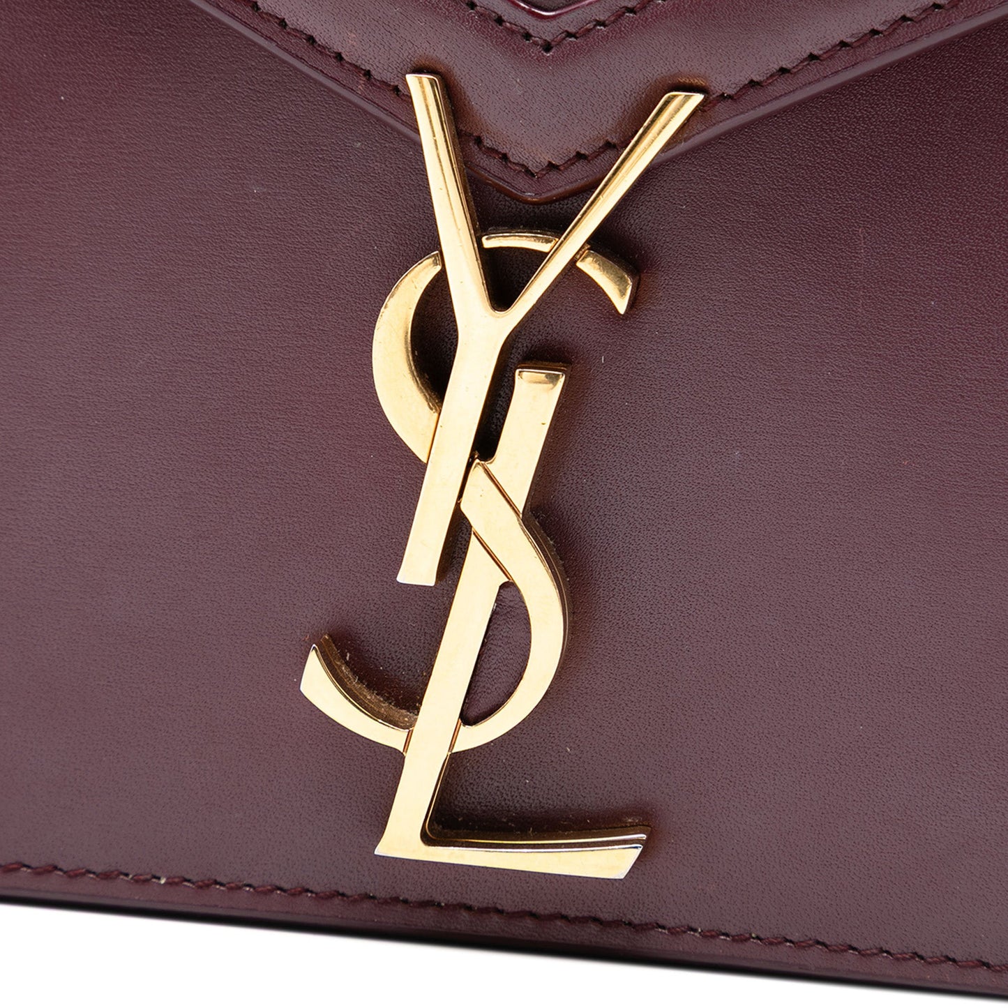 Saint Laurent Smooth Calfskin Monogram Cassandra Clasp Bag
