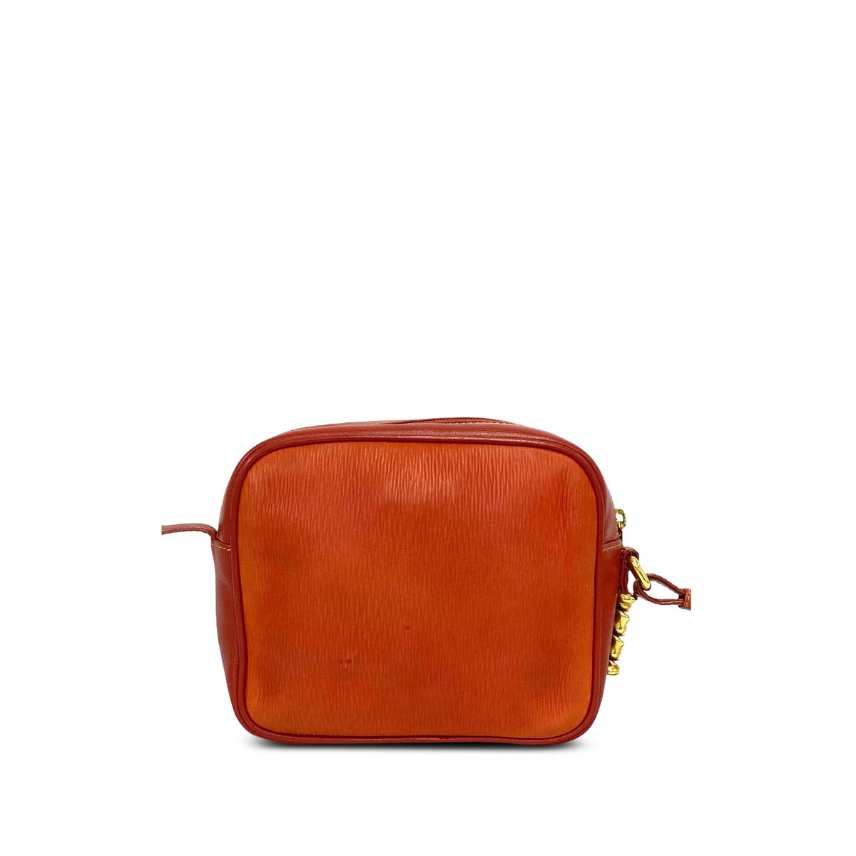 LOEWE Leather Velazquez Twist Crossbody — Red
