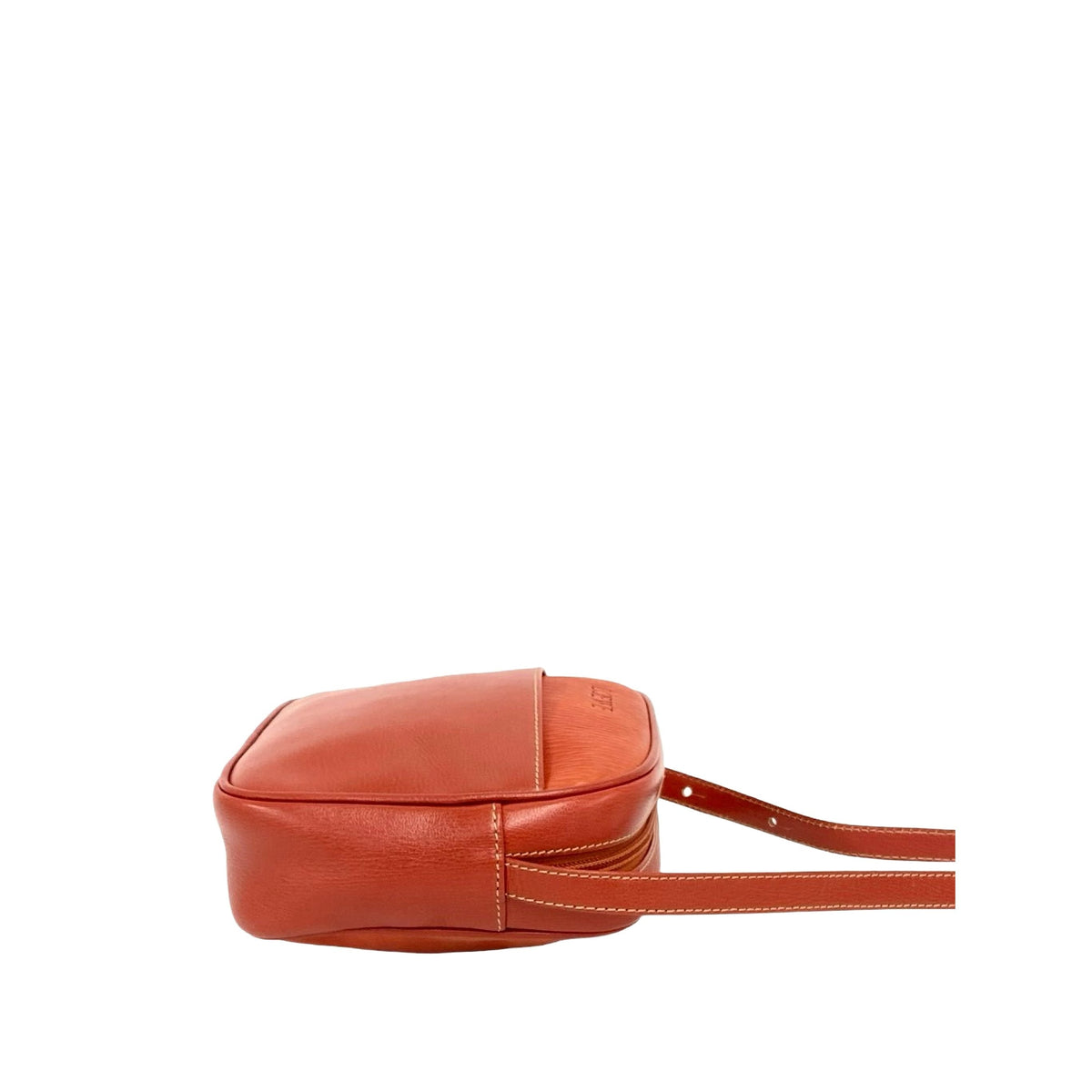 LOEWE Leather Velazquez Twist Crossbody — Red