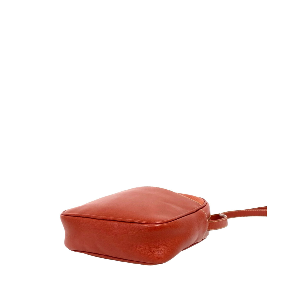 LOEWE Leather Velazquez Twist Crossbody — Red