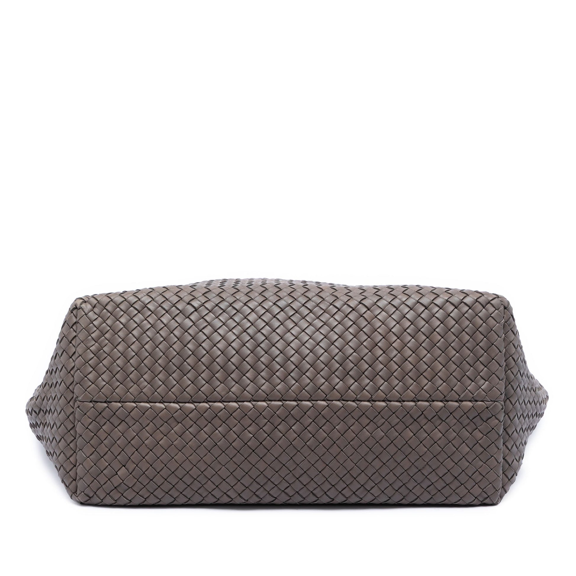 Bottega Veneta Large Lambskin Intreccio Cabat Tote