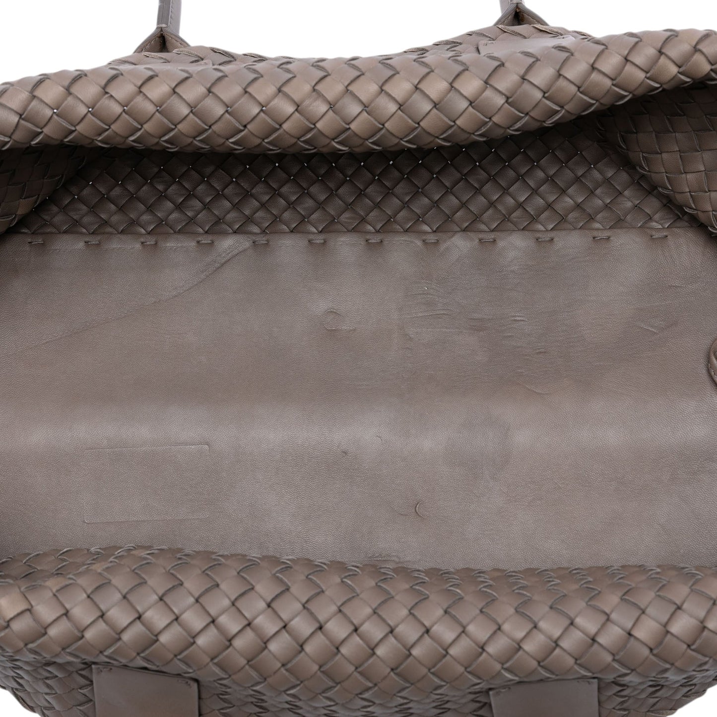 Bottega Veneta Large Lambskin Intreccio Cabat Tote