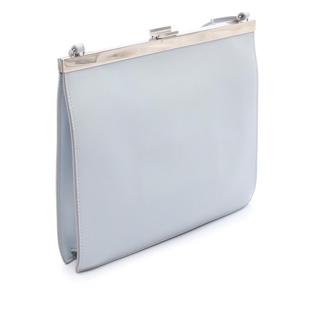 Celine Mini Smooth Calfskin Clasp Bag — Blue