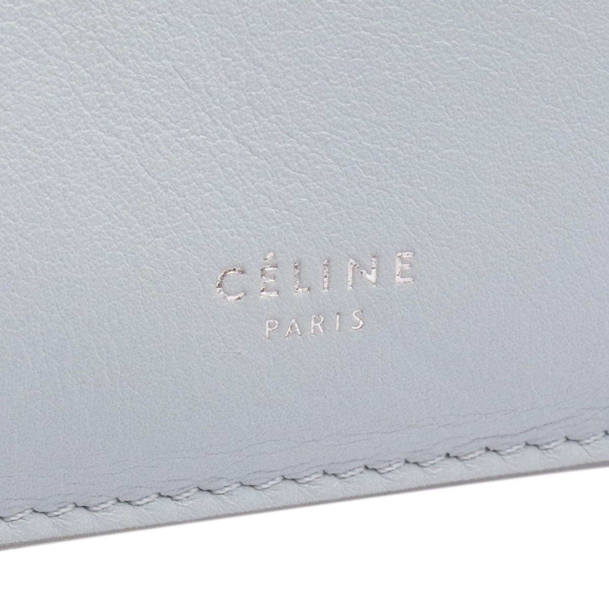Celine Mini Smooth Calfskin Clasp Bag — Blue