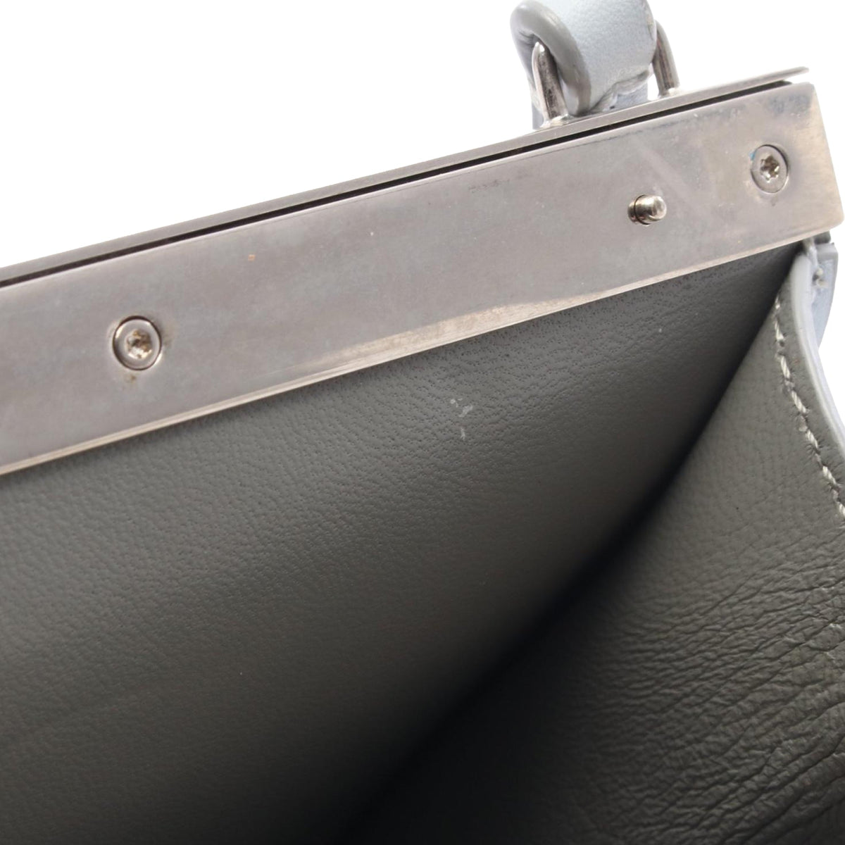 Celine Mini Smooth Calfskin Clasp Bag — Blue