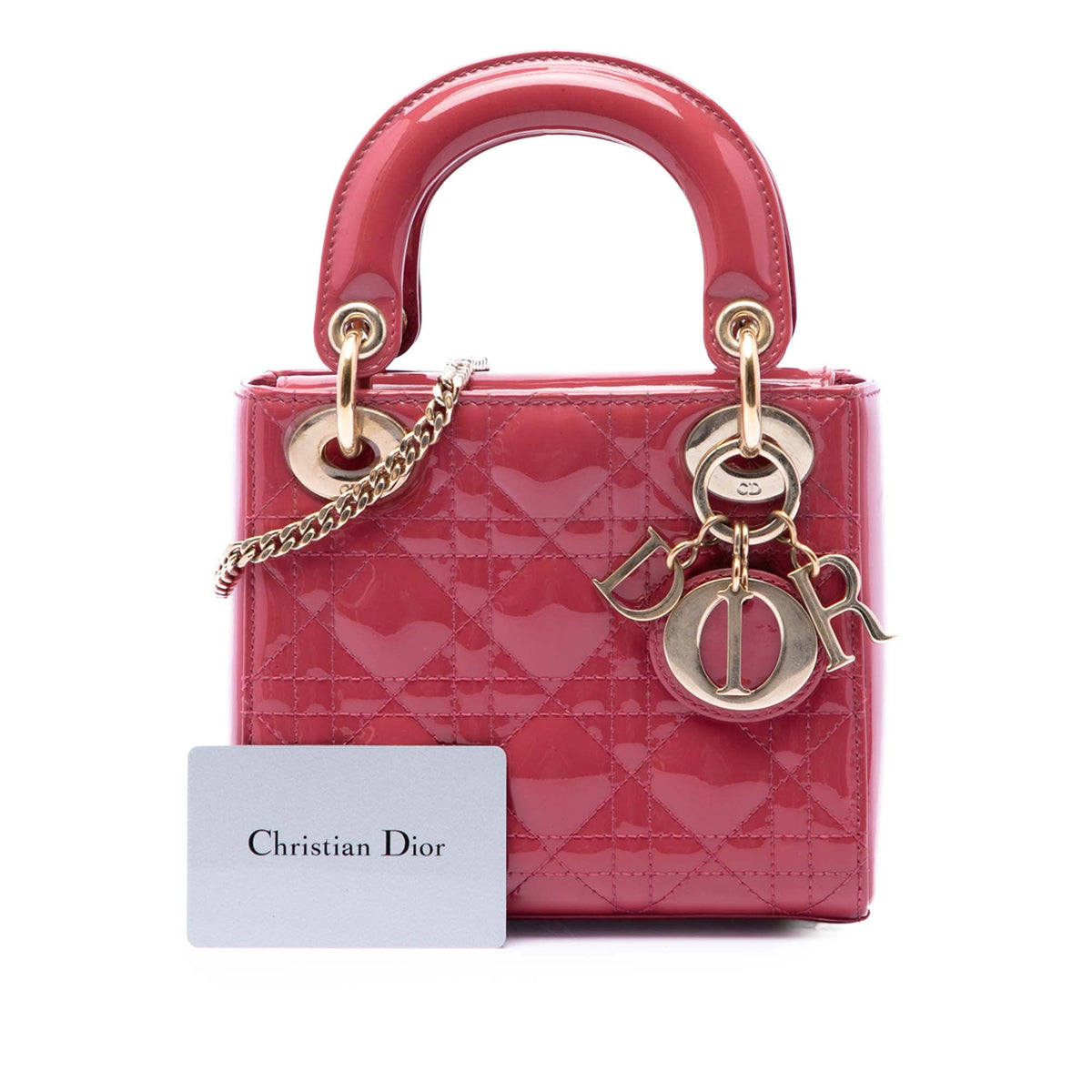 Dior Mini Patent Cannage Lady Dior