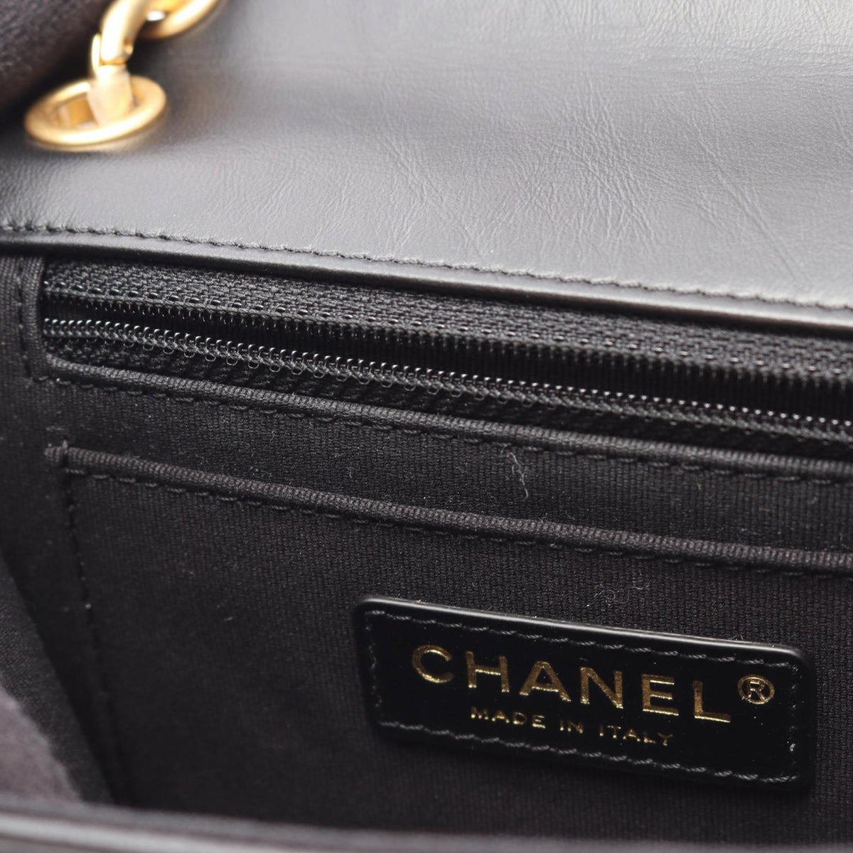 Chanel Mini Quilted Aged Calfskin Double You Flap