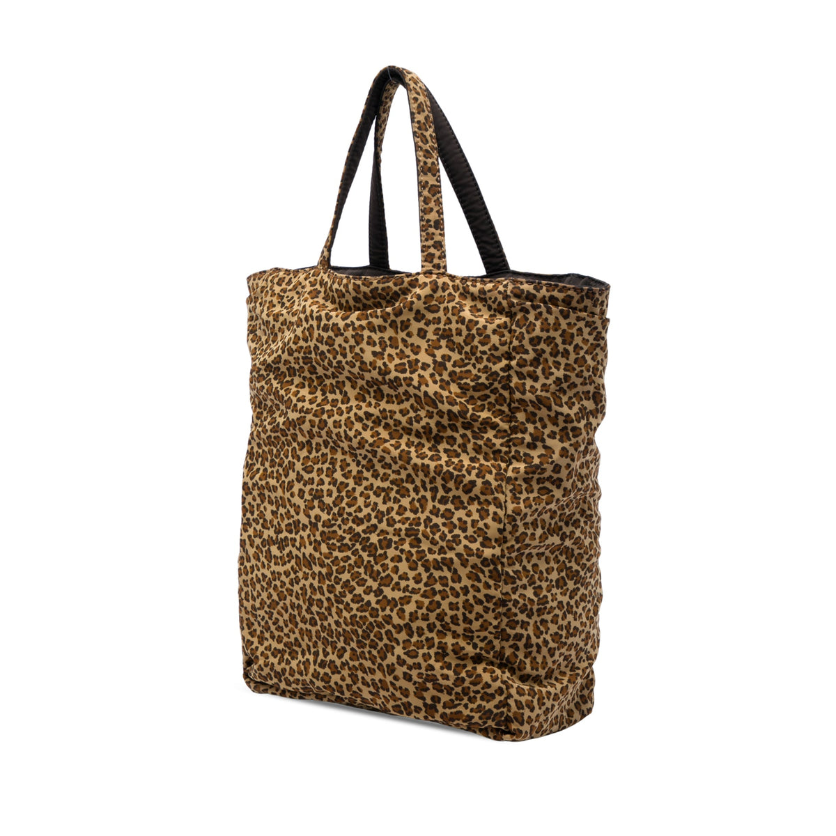 Bottega Veneta Nylon Reversible Leopard Print Tote