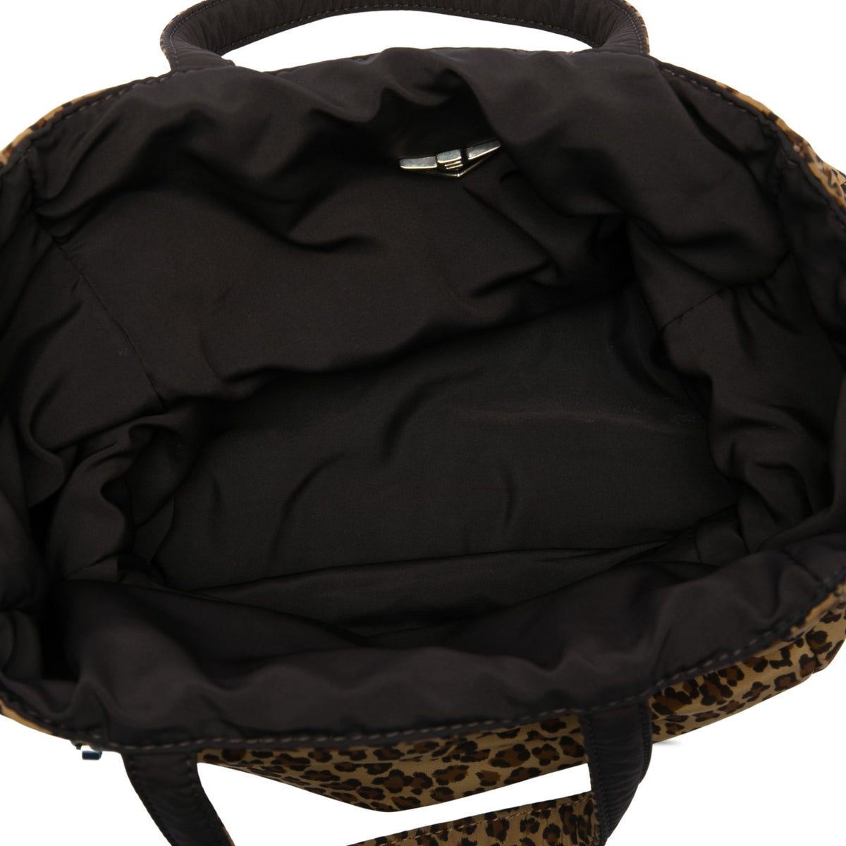Bottega Veneta Nylon Reversible Leopard Print Tote