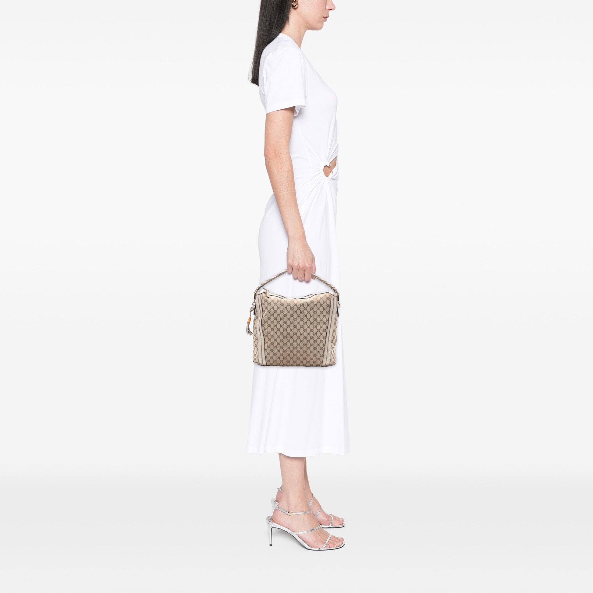 Gucci Large GG Canvas Bella Shoulder Bag