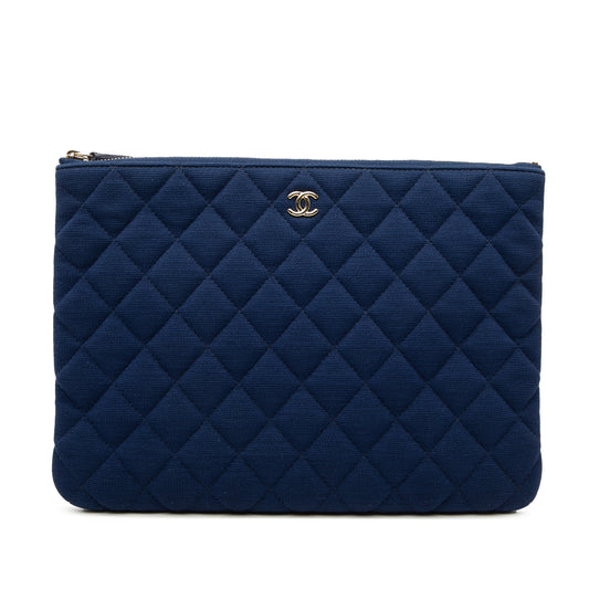 Medium Quilted Jersey O Case Clutch