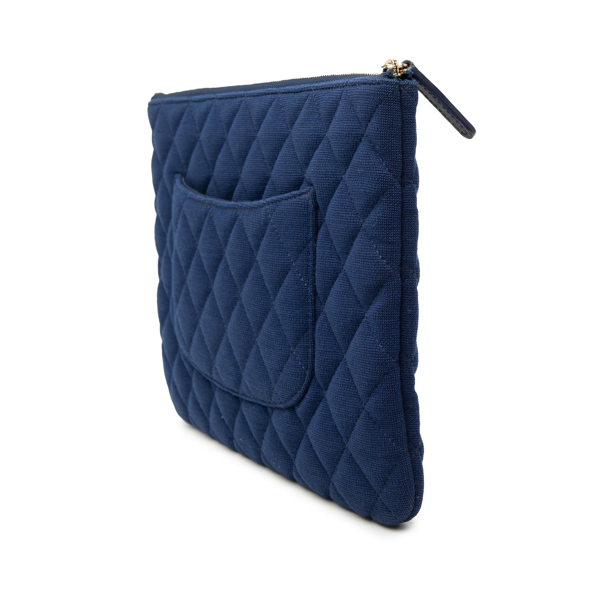 Medium Quilted Jersey O Case Clutch
