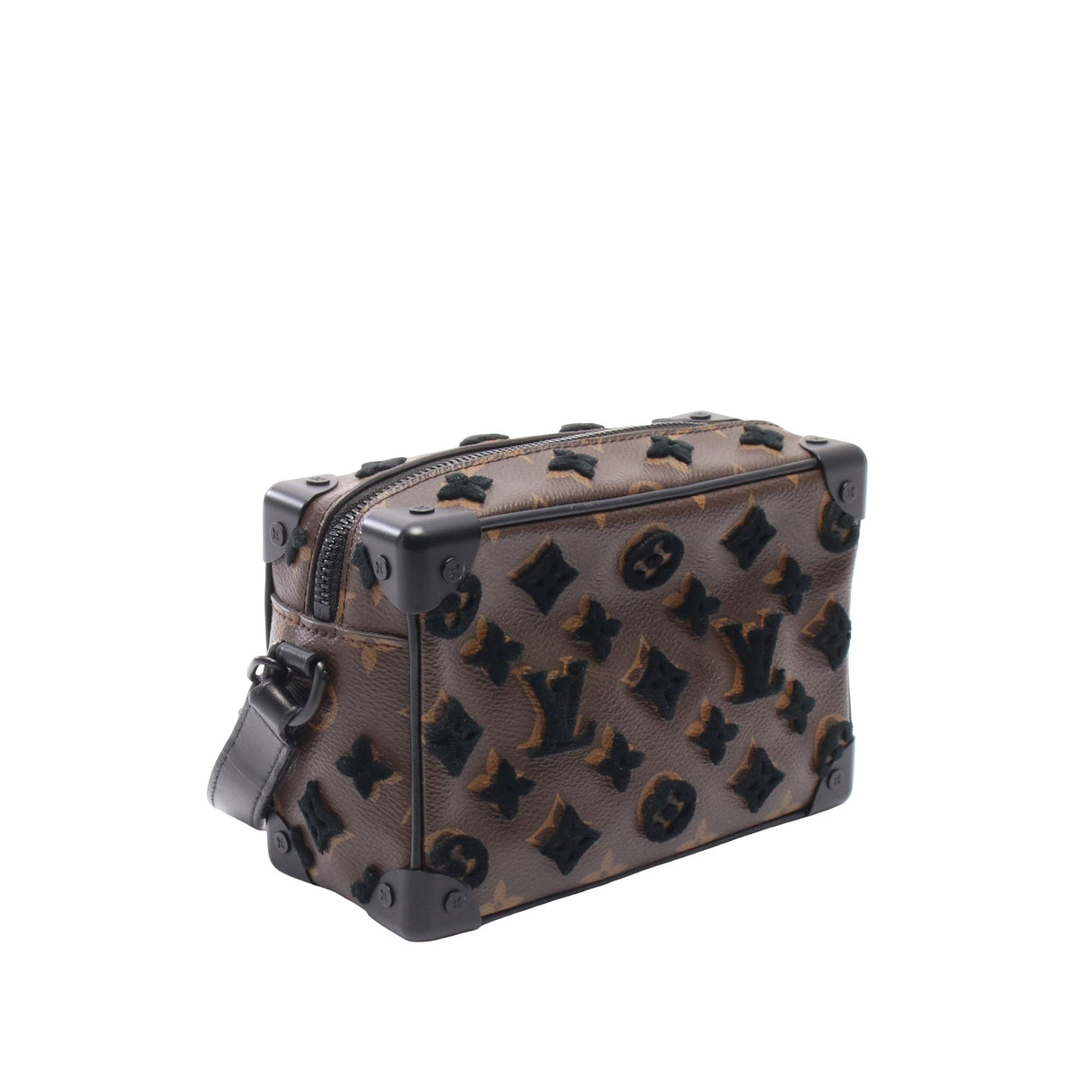 Louis Vuitton Monogram Tuffetage Mini Soft Trunk — Brown