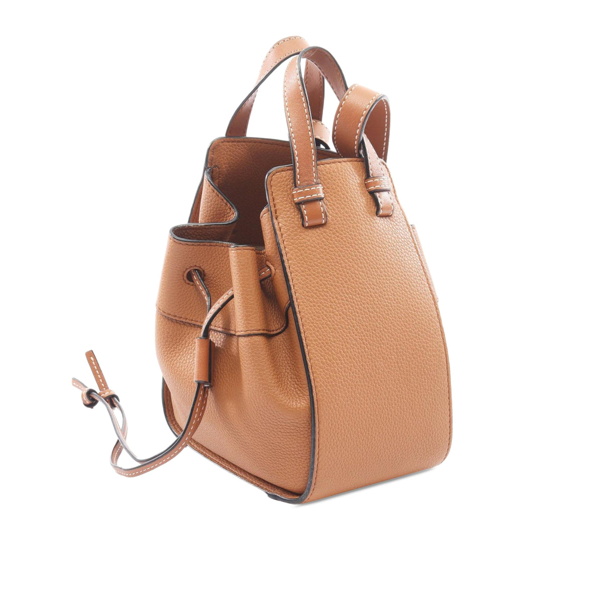 LOEWE Mini Grained Calfskin Drawstring Hammock Bag