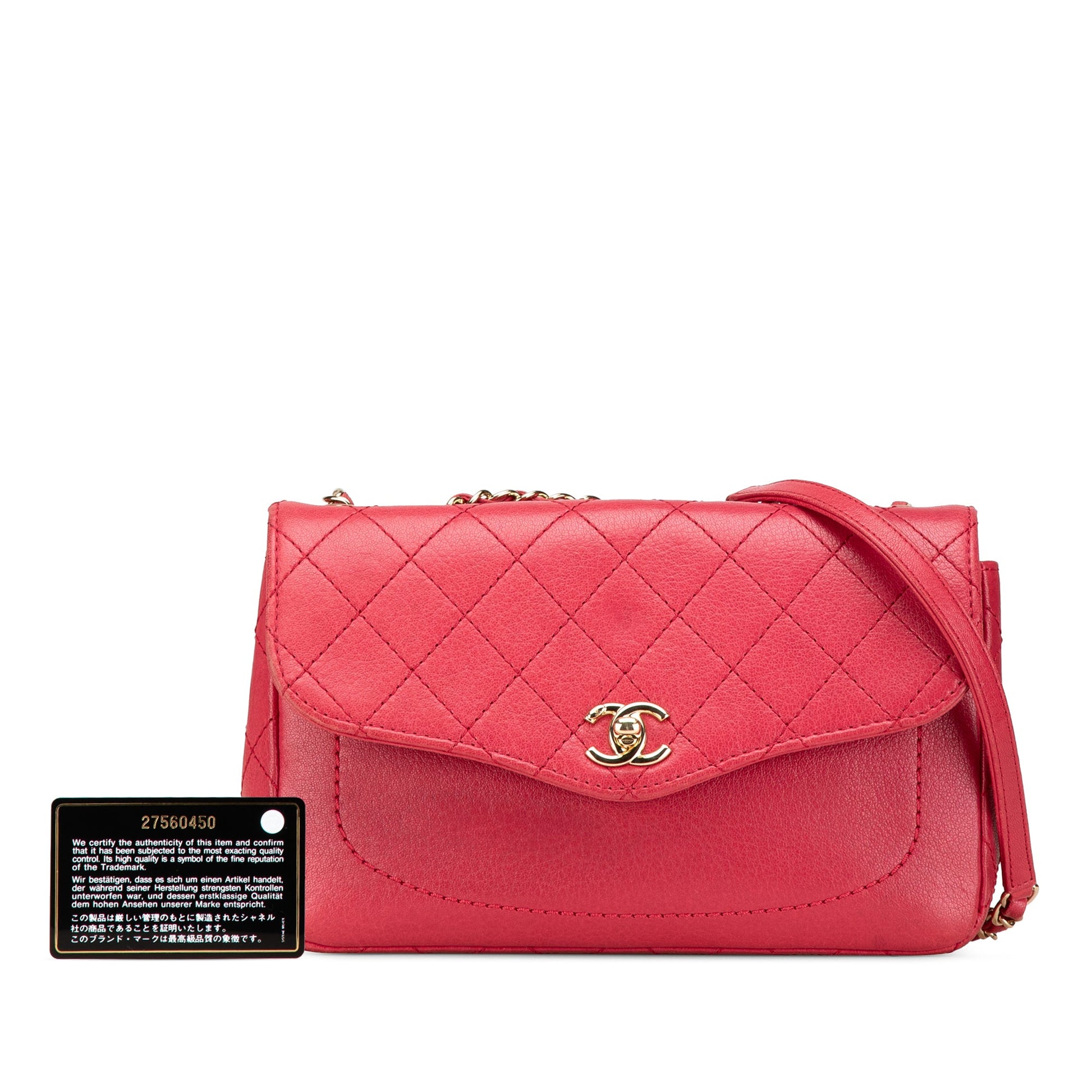 Chanel Medium Quilted Goatskin Coco Curve Flap