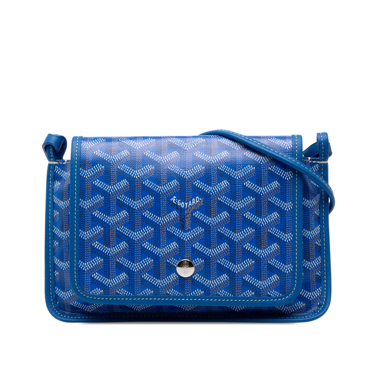 Goyard Goyardine Plumet Pocket Wallet — Blue