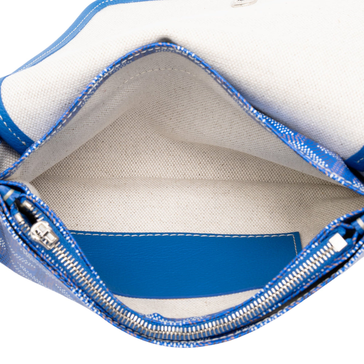 Goyard Goyardine Plumet Pocket Wallet — Blue