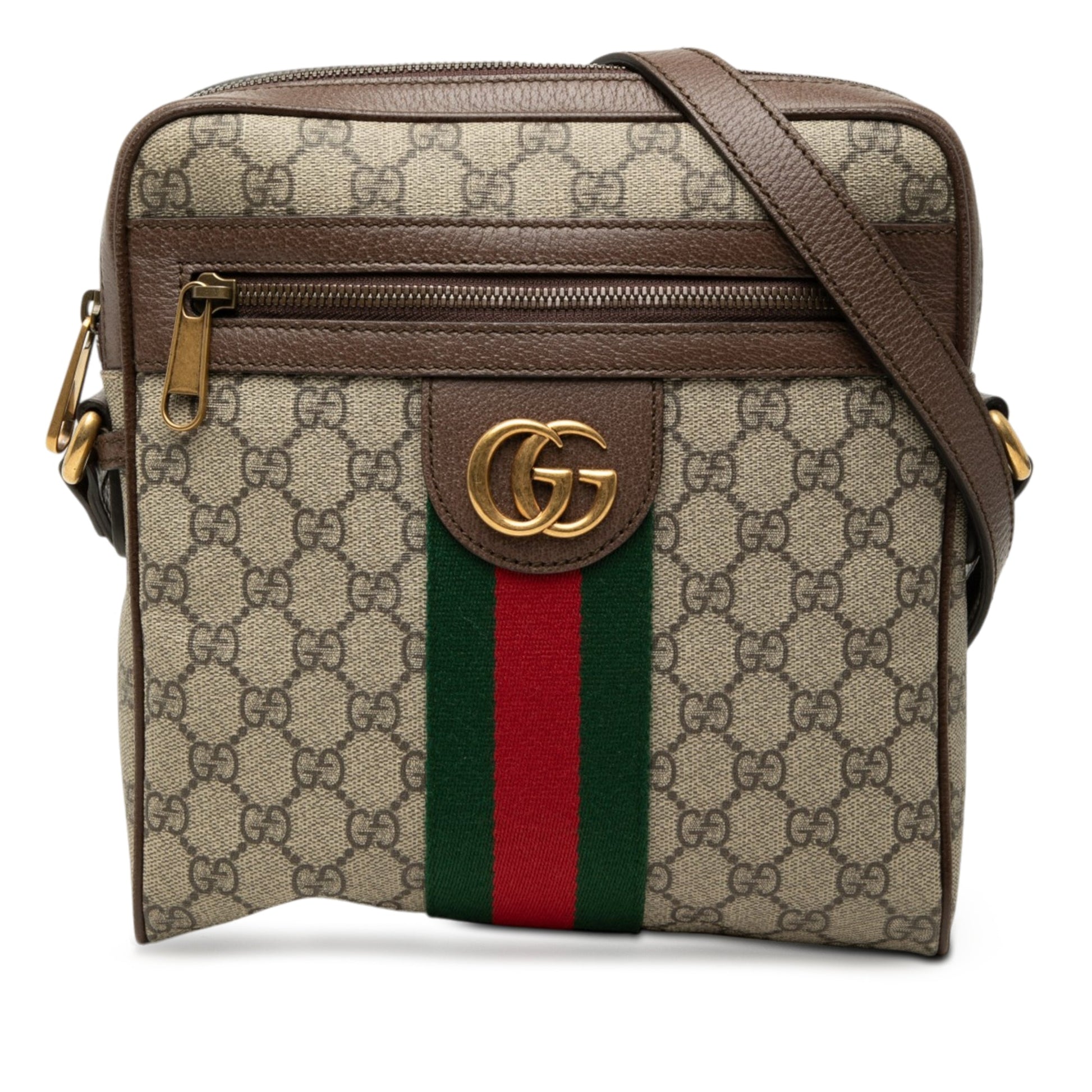 Gucci Small GG Supreme Web Ophidia Messenger Bag
